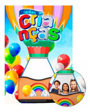 Painel Vazado Retangular Interativo + Estrutura Metálica Dia das crianças